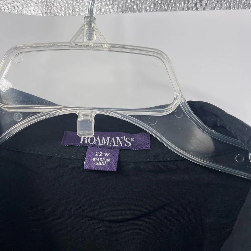 Roaman's Women's Plus Size Roll Tab Jacket Dress new 22w - Picture 3 of 8